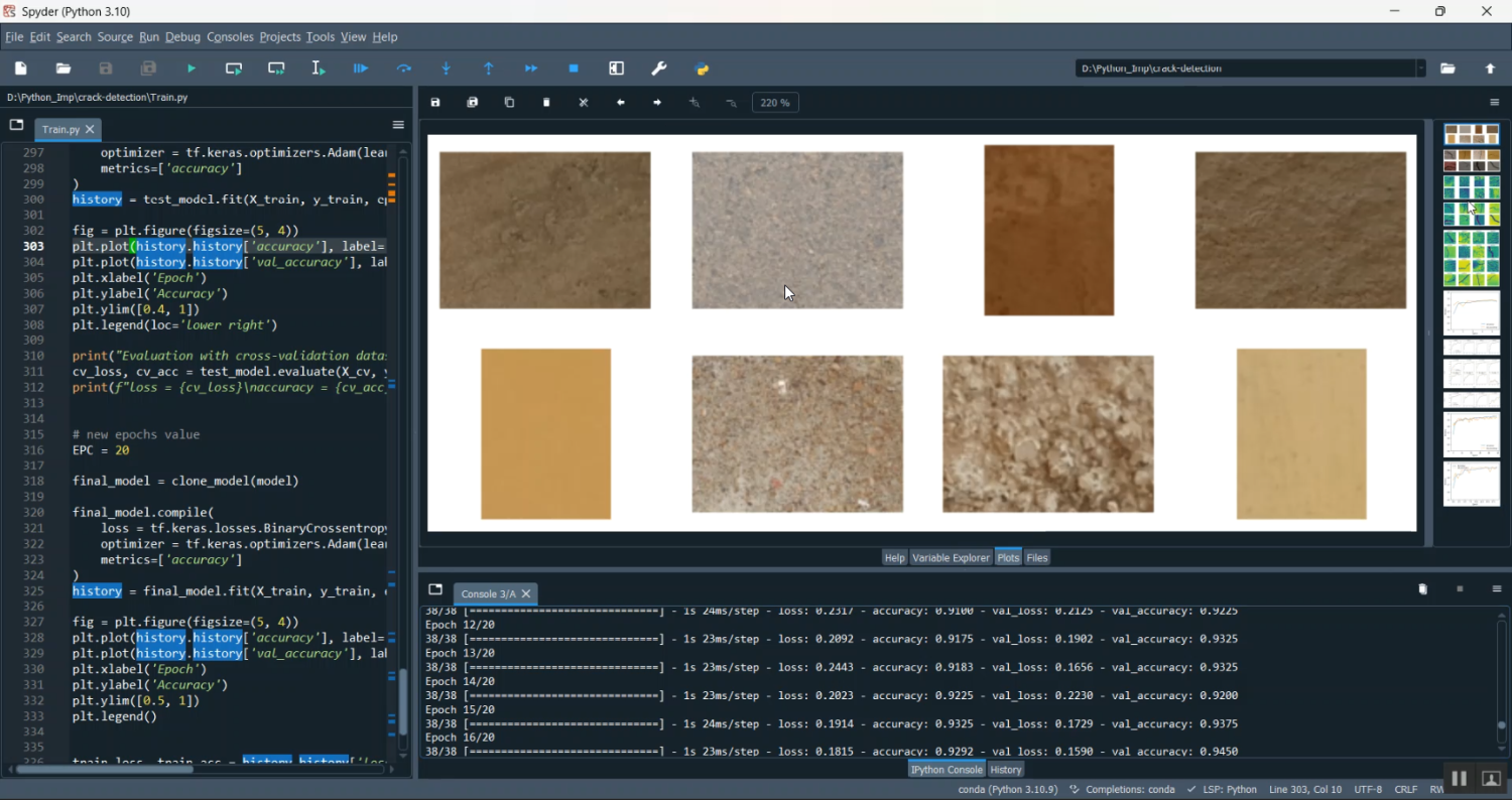 Crack detection Using CNN Streamlit in Python Projects