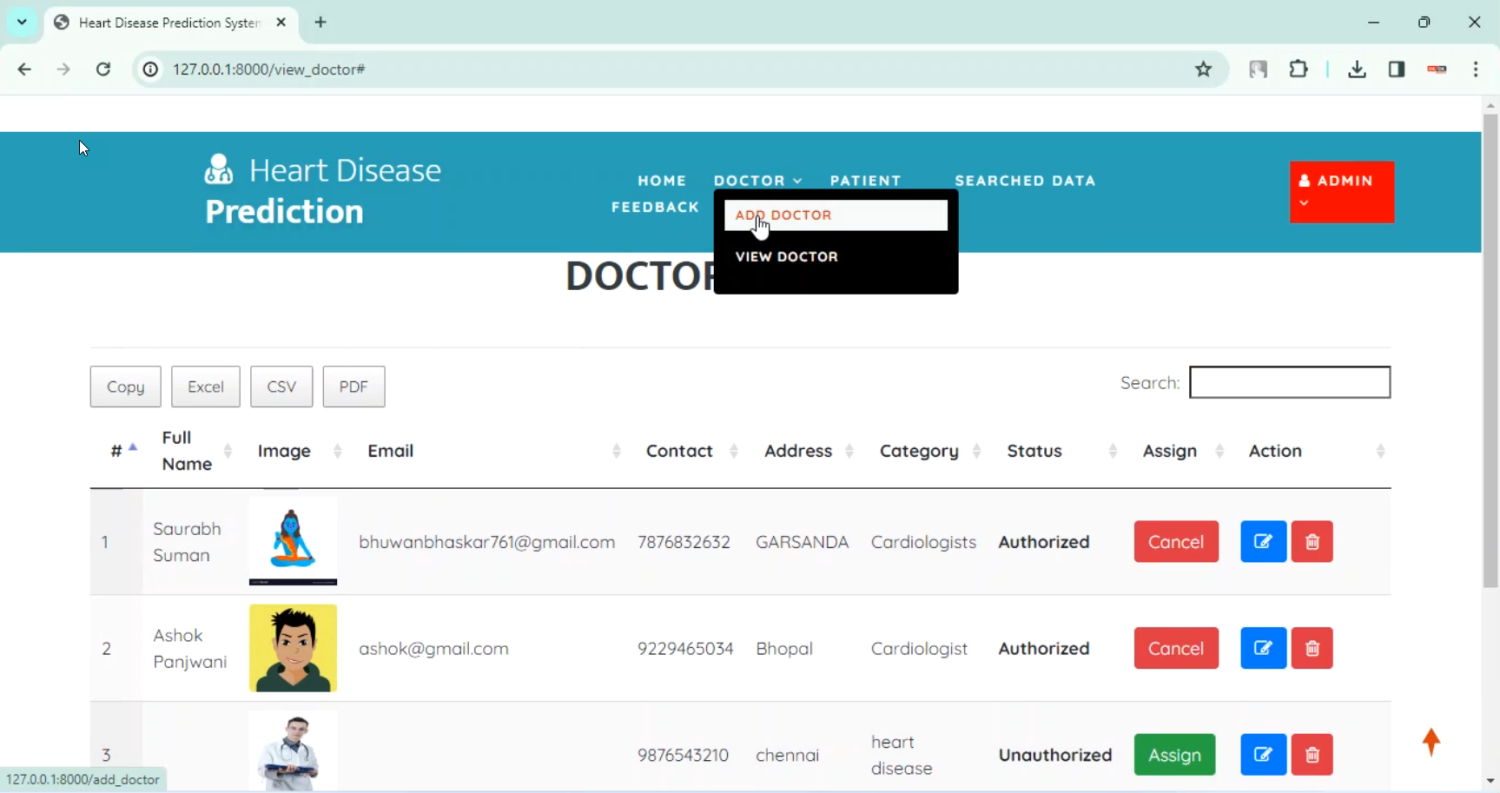 Heart Disease Prediction in Django Python
