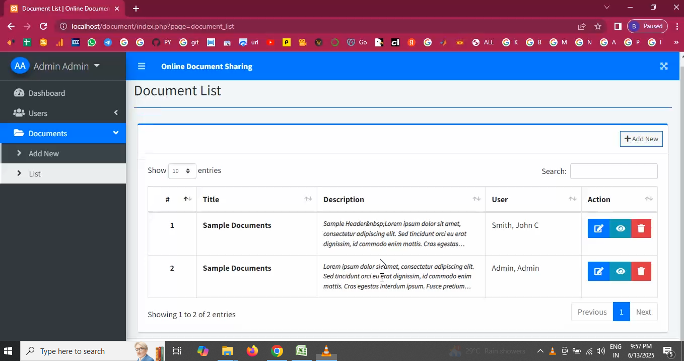 Document Sharing and Backup Information in PHP Application Projects