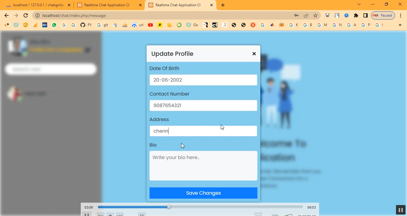 Multi Member Live Chat APP in PHP Application Projects