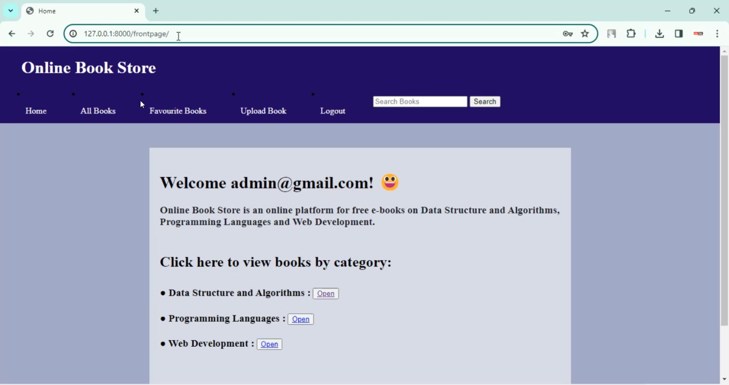 Book Store in Django Python