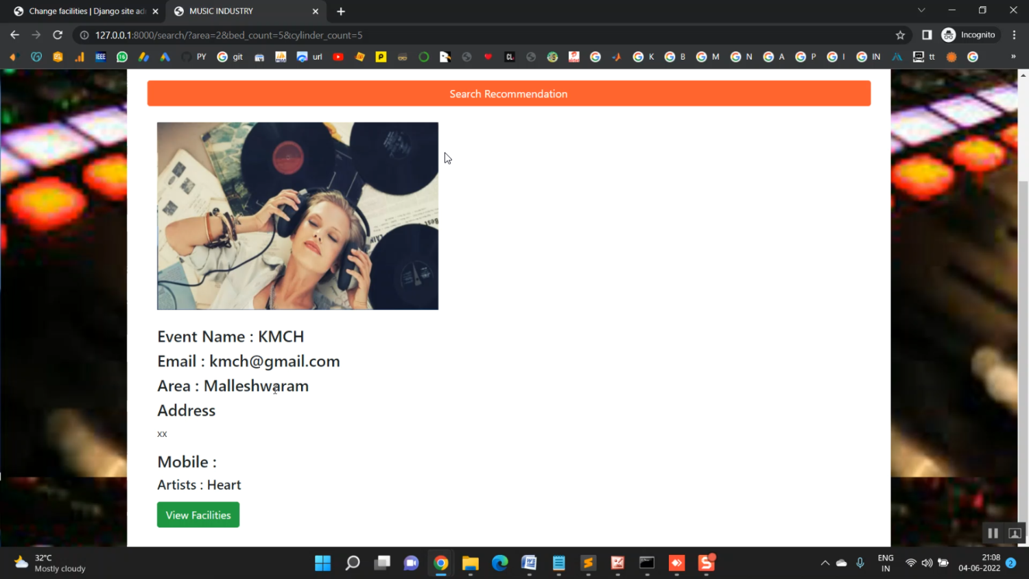 Music in Django Python