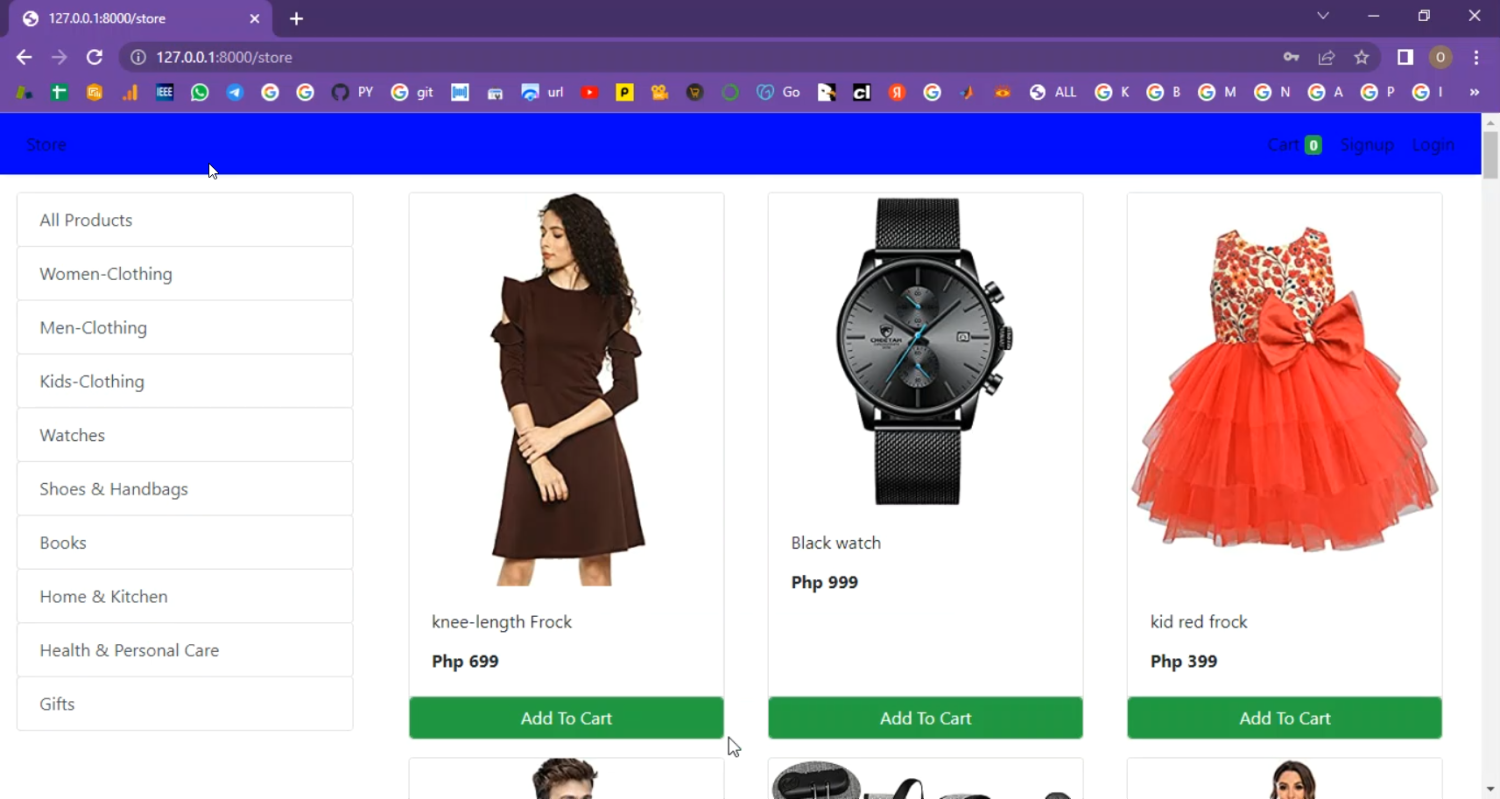 Eshop Ecommerice Shopping in Django Python