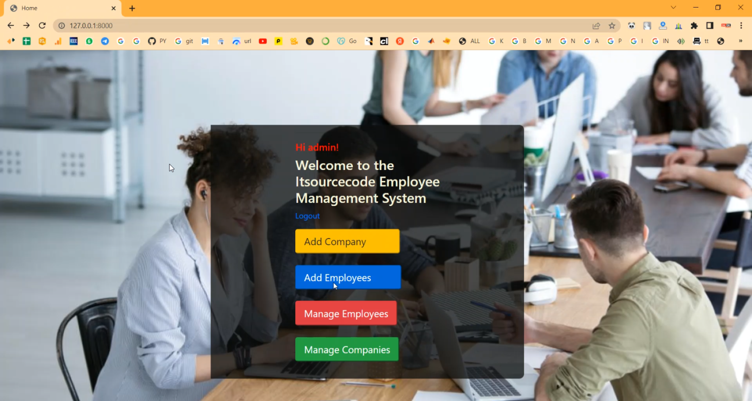 Employee Management in Django Python