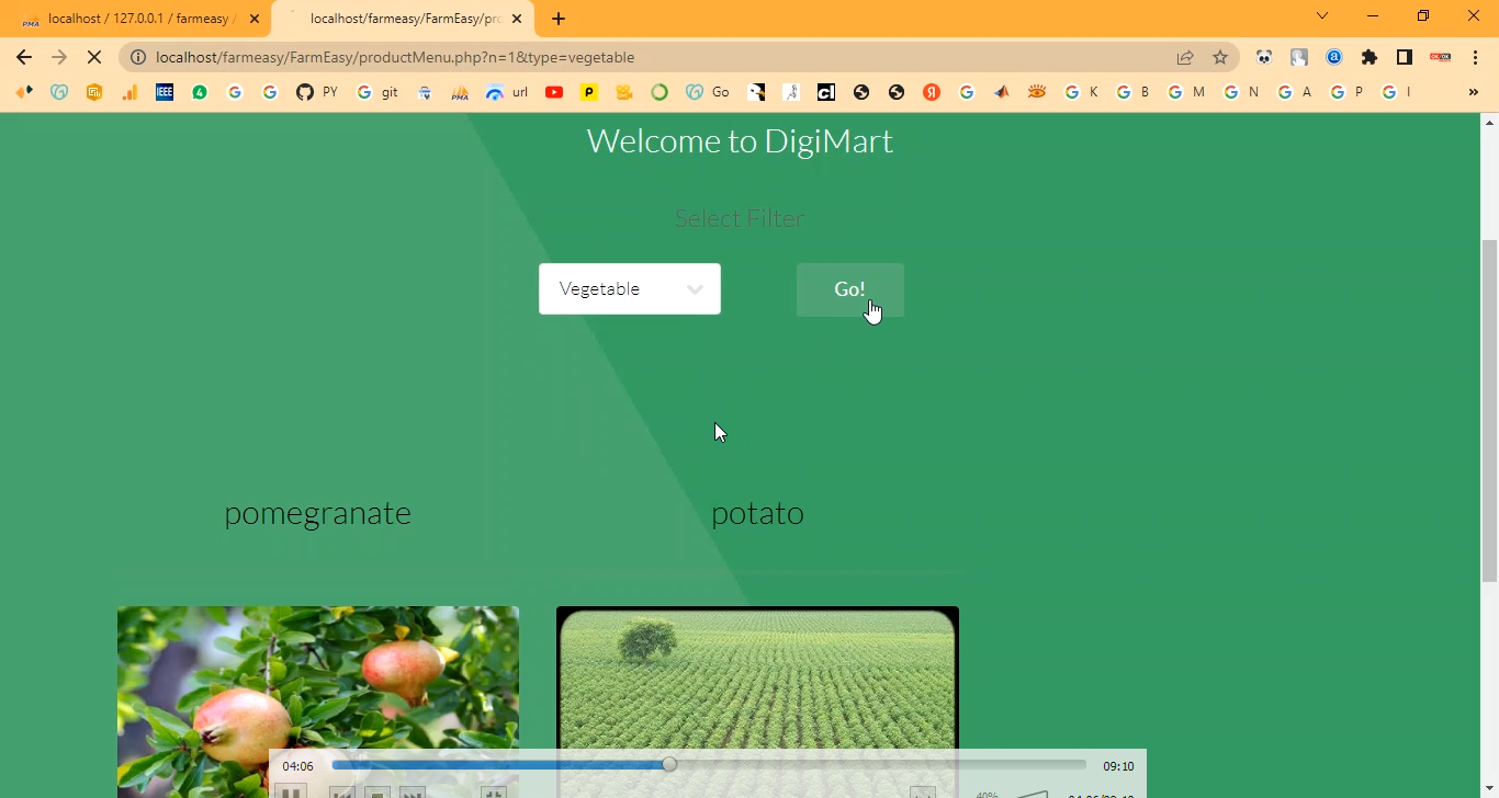 Farming Products Purchasing in PHP Application Projects