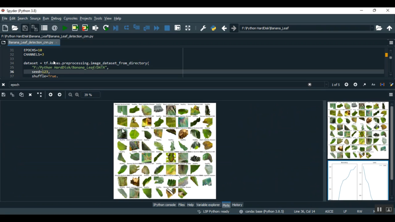 Banana Leaf Disease Detection CNN Train Flask in Python Projects