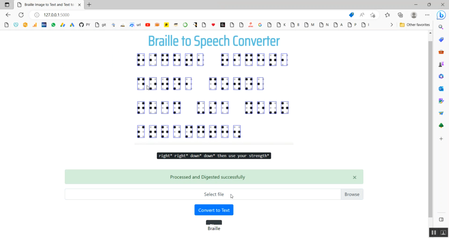 Braille to Text Conversion For Blind People Flask App in Python Projects
