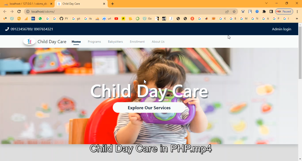 Child Day Care in PHP Application Projects