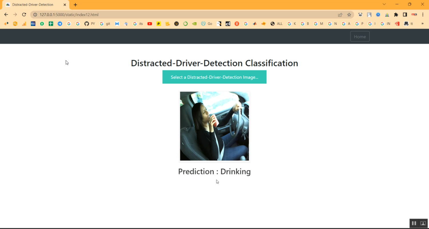 Anonymous Driver Prediction CNN Train Flask in Python Projects