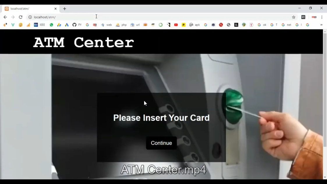 ATM Center in PHP Application Projects
