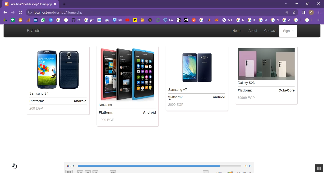 Mobile Shopping in PHP Application Projects