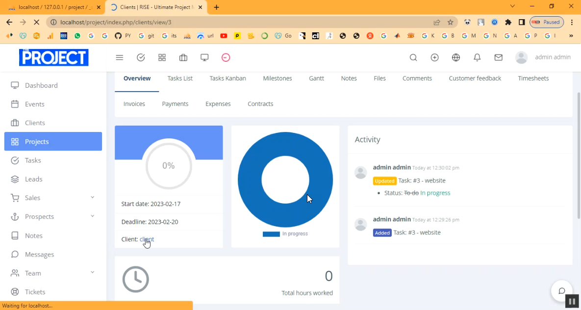 Projects Allocation Mangement System in PHP Application Projects