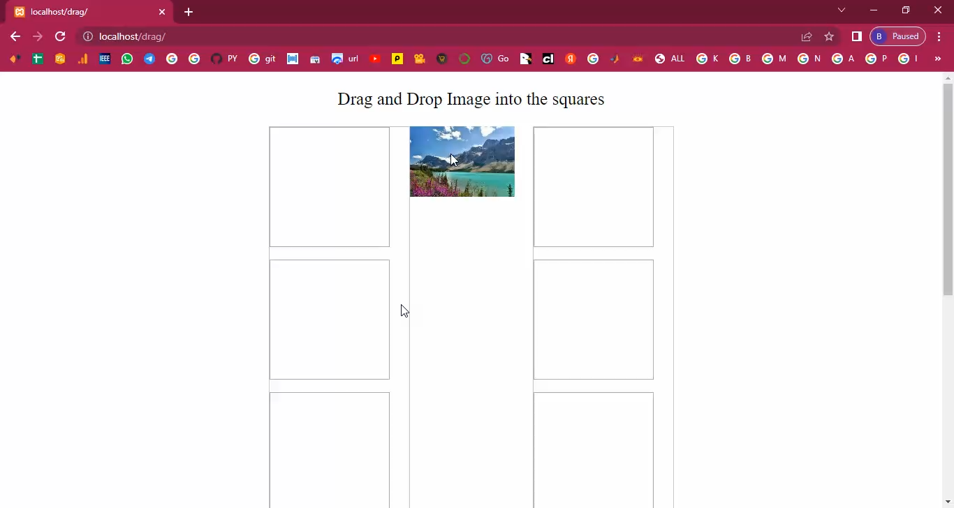 Drag and Drop Image in PHP Application Projects