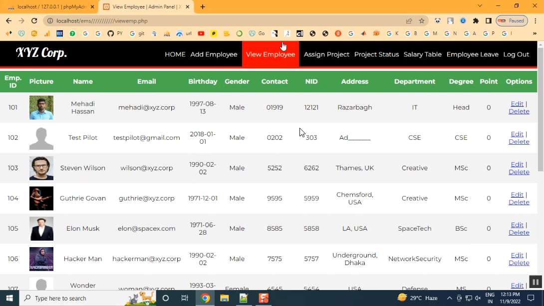 Employee Power in PHP Application Projects