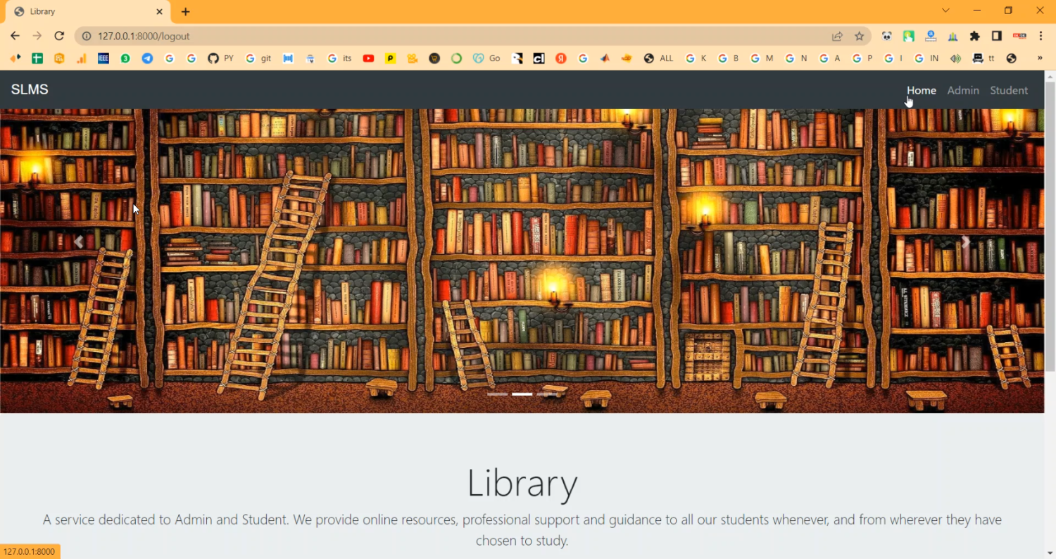 Library Support Management in Django Python