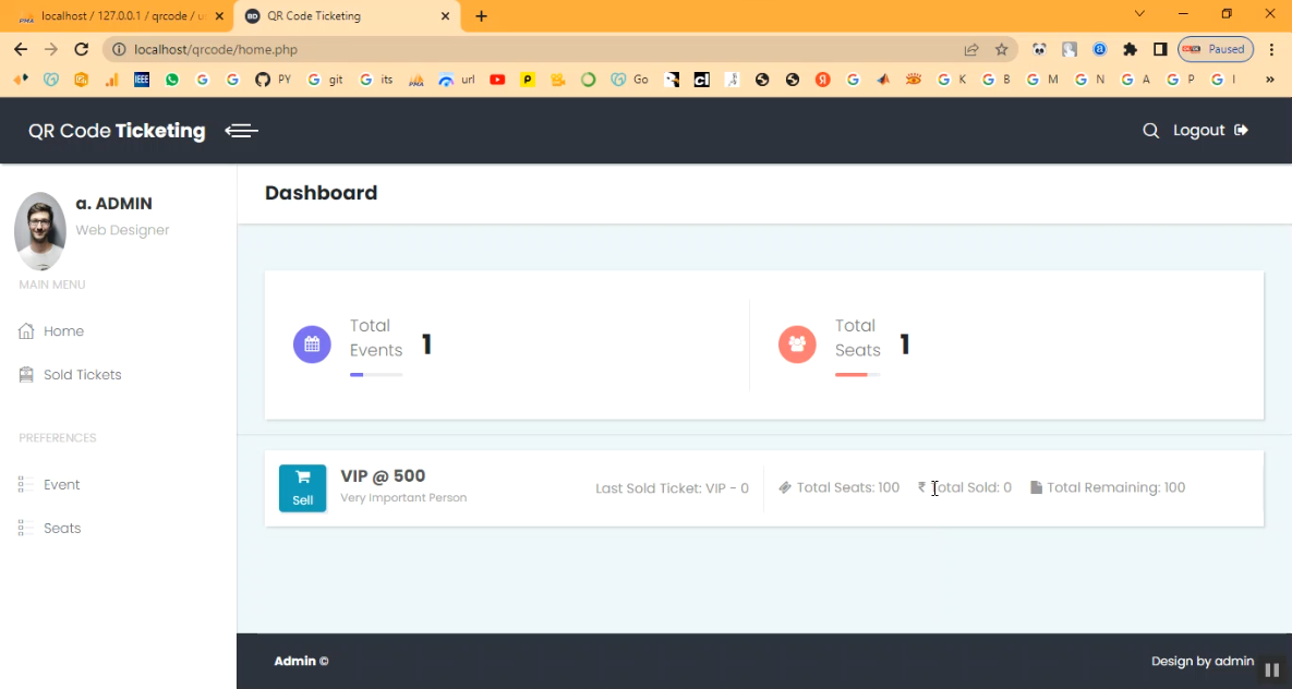 QR Code Ticketing in PHP Application Projects