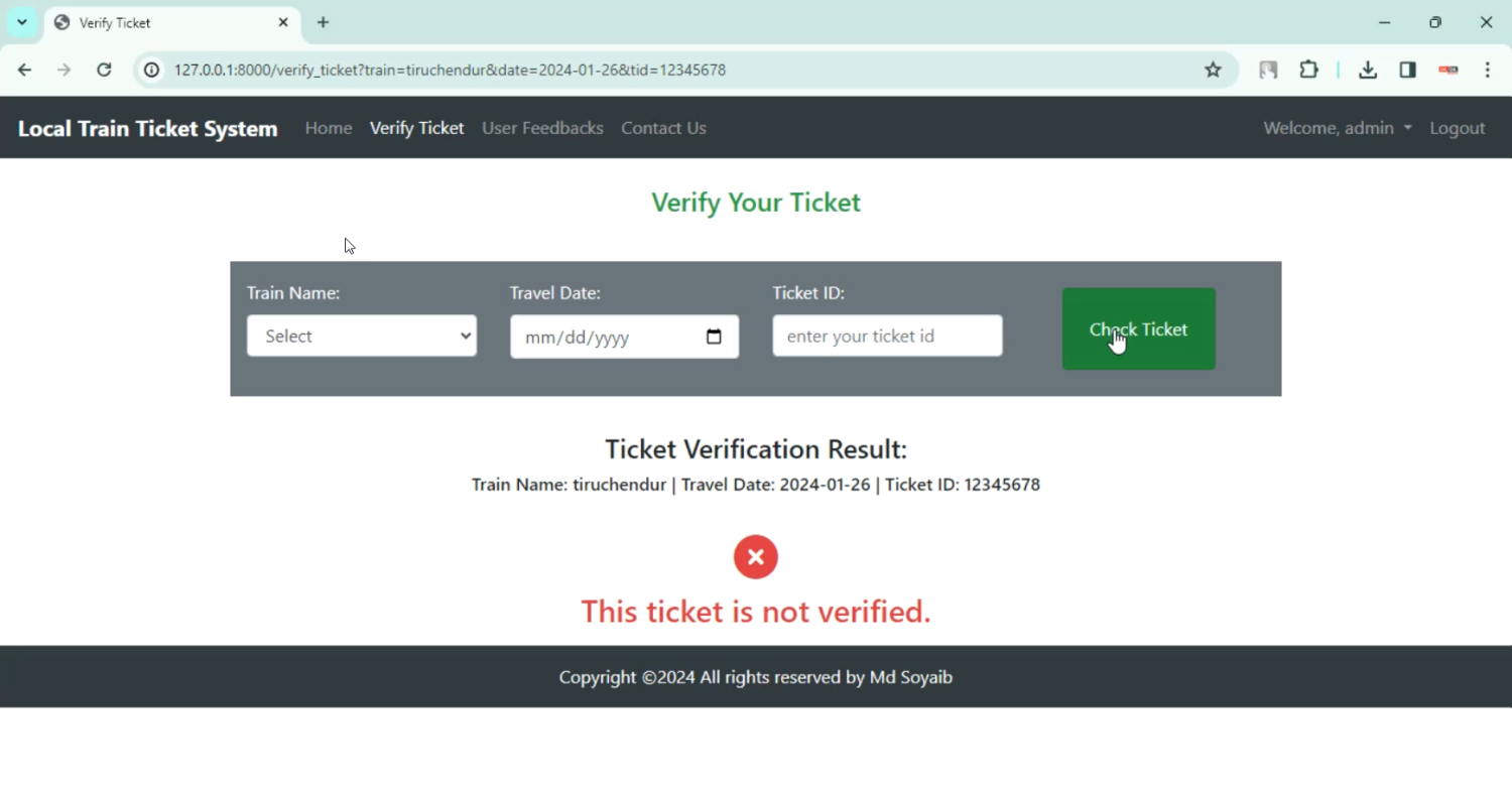 Train Ticket Booking in Django Python
