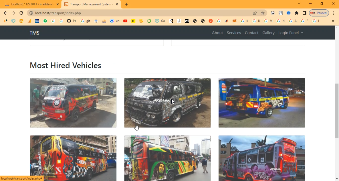 Transport Management System in PHP Application Projects