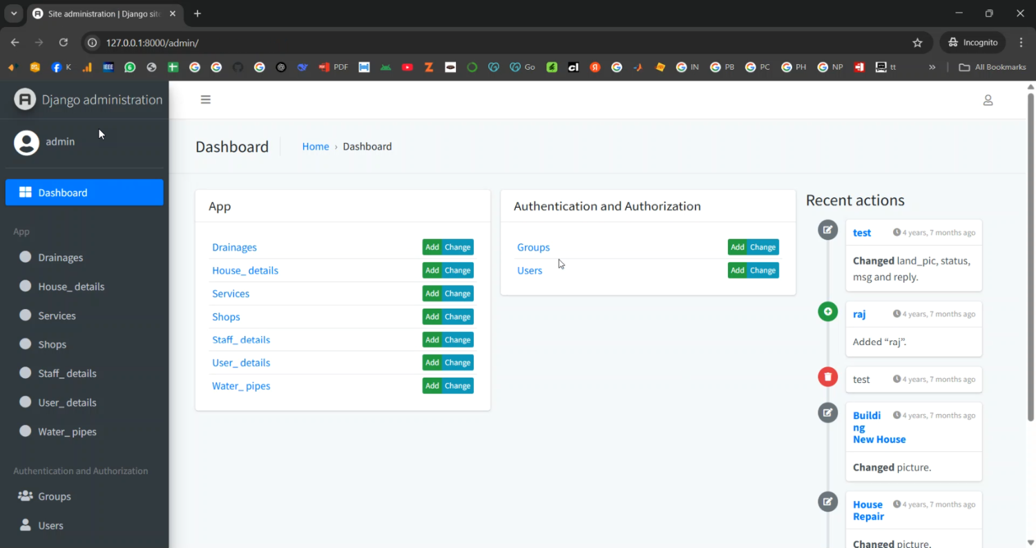 Digital Gram Panchayath Service in Django Python
